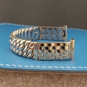 16mm 15mm 50er Jahre 10k Gelbgold gefüllt kurz Speidel unbenutzt Vintage Uhrenarmband - Bild 1 von 7