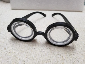 Wheres Waldo Brand Halloween Costume Kids Child Eye Glasses Black Round Nerd - Picture 1 of 6