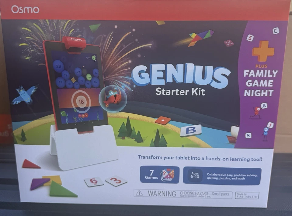 Osmo - Genius Starter Kit para Tablet + Juego Familiar Noche Edades 6-10 Foto 1 de 1