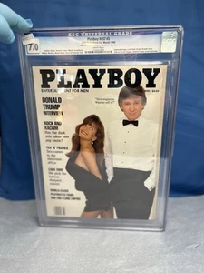 President Donald Trump Playboy March 1990 #V37 #3 CGC 7.0 Graded - Picture 1 of 14