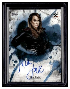 2018 Topps WWE Undisputed Autograph Blue #UANJ Nia Jax Autogramm /25  - Bild 1 von 2