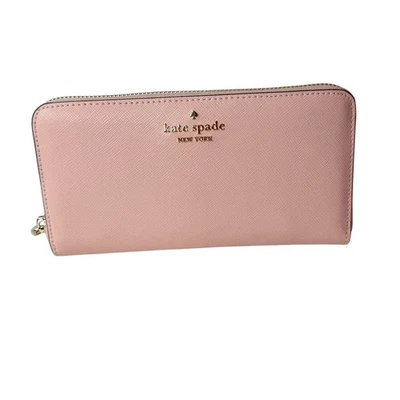 Cartera continental grande Kate Spade Madison en rosa caracola  Foto 1 de 4