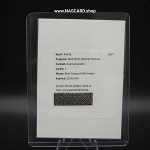 2024 Tesori Nazionali Doppio Autografo #1 Brian Deegan Hailie Deegan /99 - Foto 1 di 2