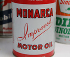 FULL+NEAR+MINT+%2A+1950s+era+MONARCA+MOTOR+OIL+Old+1+qt.+Metal+Can
