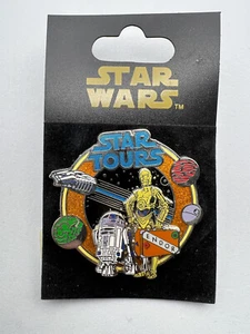 Disney WDW - Star Tours Logo - R2D2 and C-3PO Pin Endor Suitcase Pinpics #47162 - Picture 1 of 3