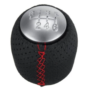 Gear Knob Shifter Cap For Alfa Romeo 159 Brera Spider 6 Speed Leather Stitching - Picture 1 of 6