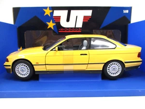 UT MODELS - BMW 3 SERIES COUPE (YELLOW) - 1/18 DIECAST - Picture 1 of 15
