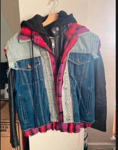 Diesel woman double layer leather jacket - Picture 1 of 3