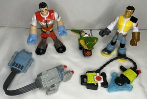 Fisher Price Rescue Heroes Koyle The Cobra, Reed Vitals, & Carlos Kitbash - Picture 1 of 4