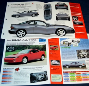 Toyota Celica All-Trac Turbo 1992 información de especificaciones póster original folleto vintage 92 - Imagen 1 de 1