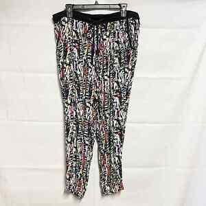 New Look Multicolor Artsy Pull On Women's Jogger Pants Size 3X