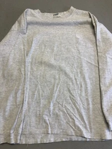 Vintage K-Swiss T Shirt Mens Large Athletic Gray Made in USA Cotton Logo Tee - Picture 1 of 5