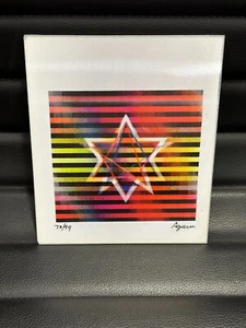 Yaacov Agam Authentic Agamograph "TWO STARS" Hand Signed Numbered Limited 73/99 - Picture 1 of 4