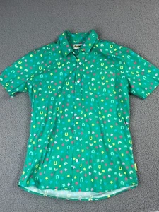 Tipsy Elves Shirt Mens Large Green Lucky Charms St. Patricks day Button Up - Picture 1 of 7