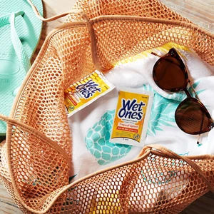 Antibacterial Hand & Face wipes, Citrus Scent Singles, 24 Count, Pack Of 6 - Picture 1 of 12