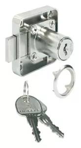 Häfele furniture lock Symo screw-on latch cylinder lock DM 25 SH1 - Picture 1 of 3