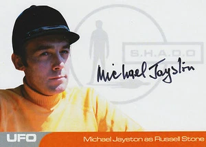 UFO Autogramm Sammelkarte MJ1 Michael Jayston als Russell Stone - Bild 1 von 2