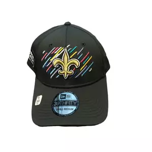 Nuevo con etiquetas New Orleans Saints New Era 39Thirty Captura Crucial Cáncer S/M Ajuste Flexible Sombrero - Imagen 1 de 2