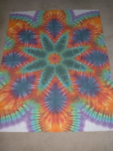 Tie-Dye Half Twin Sheet Tapestry : 49" x 64" - Picture 1 of 2