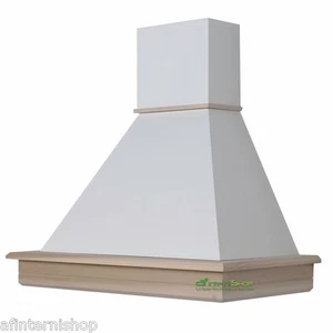 Cappa cucina in legno cm 90 parete fascione grezzo con motore CL90-TGBM52-STOCK - Foto 1 di 5