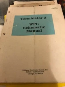 TERMINATOR 2 Arcade Machine Manual WPC Schematic WILLIAMS - Bild 1 von 3