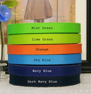 Cinta de grosgrain vintage de 5/8" de algodón Petersham rayón de 10 yardas - Imagen 1 de 1