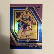 Anthony Edwards 2022-23 Panini Flux Blue Prizm #03/99 #94 Timberwolves