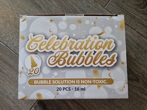 Celebration Bubbles In Shape Of Wedding Cake X 20 Wedding Favours Party Bubbles - Picture 1 of 3