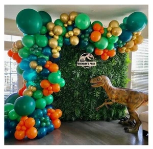 135pcs Dinasour Jungle Balloon Garland Arch Kit Birthday Wedding Party Decor - Picture 1 of 4