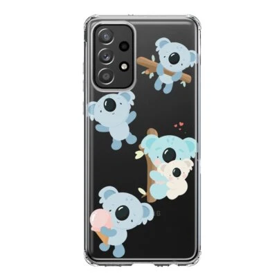Funda Mundaze para Samsung Galaxy A72 Cubierta Azul Koala Friends Helado Foto 1 de 4