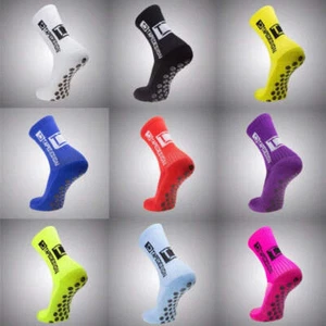 2 Pairs TapeDesign Football Socks Round Silicone Grip, Anti-Slip Sports Socks fo - Picture 1 of 16