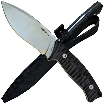 Enforcer Outdoormesser Rhino Einsatzmesser mit G10 Griffschalen Nylonscheide - Bild 1 von 4