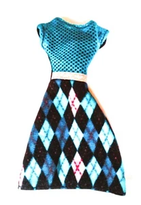 Monster High Basic Frankie Stein 2015 Puppe kariertes Kleid - Bild 1 von 2