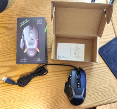 Wired Mouse Optical Gaming Mouse RGB Light for PC/Mac - Image 1 of 4