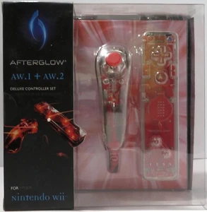 AFTERGLOW AW.1 & AW.2 Deluxe Controller Set For Nintendo Wii RED PDP New - Picture 1 of 5