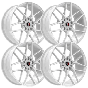 (Set-4) Spec-1 SP-78 17x7.5 4x100/4x114.3 35mm All White wheels rims 17 Inch - Picture 1 of 2