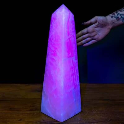 Natürlicher Pinker Aragonit - Kristall Obelisk - 4396,73g - Bild 1 von 4
