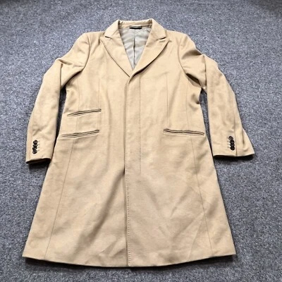 Banana Republic Wool Cashmere Overcoat Mens Size XL Camel Coat Trench Jacket Tan - Image 1 of 4