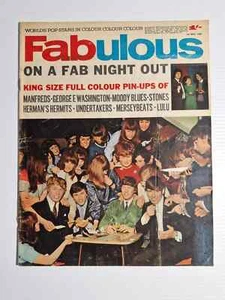 Fabulous Magazine 1 de mayo de 1965 Manfred Mann Rolling Stones Undertakers - Imagen 1 de 8