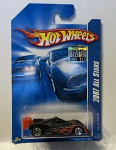 Hot Wheels Ferrari 333 SP COCHE DE CARRERAS 2007 ALL STARS NEGRO PEGATINA SELLADA DE FÁBRICA - Imagen 1 de 10