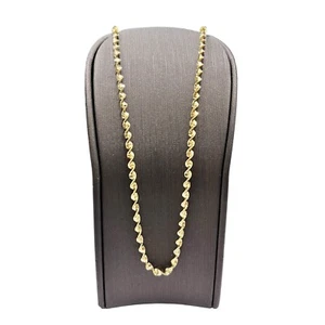 9ct 9K Yellow Gold Strawberry Twist Link Chain Necklace 4.51 Grams 51cm. New - Picture 1 of 7