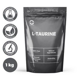 Taurine Powder Pure Amino Acid L-Taurine Food Vitamin Supplement 1kg - Picture 1 of 6