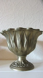 Opferschale Buddha Quing Bronze Tibet Asia Glockenbronze Lotusblüte - Picture 1 of 6