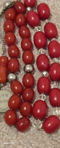Antique cherry Bakelite Beads - Picture 1 of 18