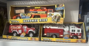 NEW  Tonka Rescue Force Fire Ambulance FIRE TRUCK  RIGS LIFE GUARD Lights Sound - Picture 1 of 17