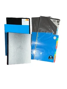 Bundle Of New & Used Black/Blue Office Folders And Dividers - Picture 1 of 8