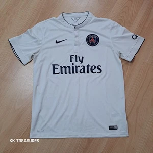 Nike PSG Paris Saint Germain Away Football Shirt Jersey 2014/15 Mens L Damaged - Picture 1 of 24
