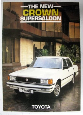 TOYOTA Crown Super Saloon Car Sales Brochure 1982 #00000-90296-BR JAN 82 - Image 1 of 4