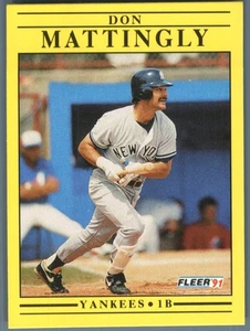 1991 Fleer New York Yankees Don Mattingly #673b - Picture 1 of 2