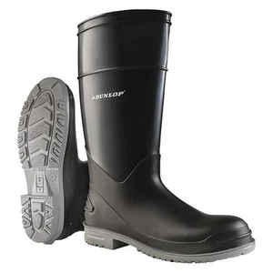 Dunlop Rubber Boot,Men's,12,Knee,Black,PR 8968000 Dunlop 8968000 12 791079150542 - Picture 1 of 1